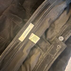 Croft & Barrow Black Corduroy Skirt